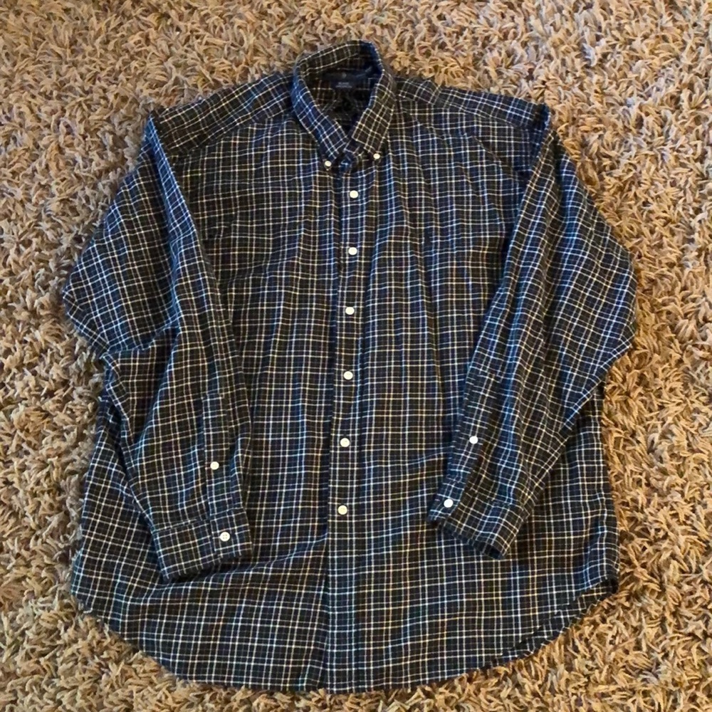 Black& white Ralph Lauren Long Sleeve Button Down.